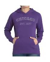 La Pop Art Women's Word Hooded Sweatshirt - Chicago 1837