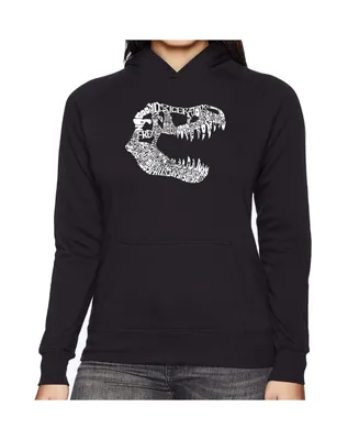 La Pop Art Women's Word Hooded Sweatshirt -Trex