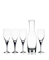 Orrefors Intermezzo Blue White Wine Glass