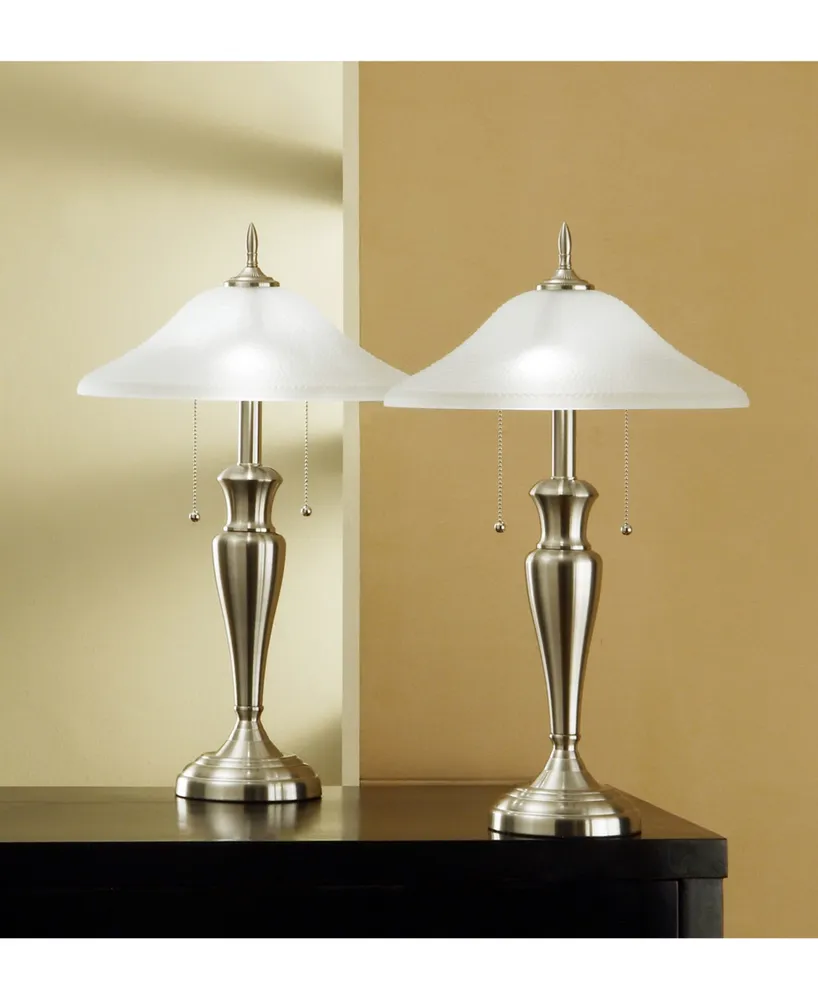 Artiva Usa 2-Piece Classic Cordinates 24" Lamps with High Quality Hammered Glass Shades