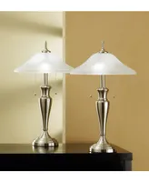 Artiva Usa 2-Piece Classic Cordinates 24" Lamps with High Quality Hammered Glass Shades