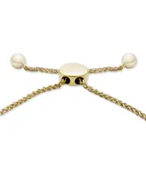 Wrapped Diamond Triple Ring Bolo Bracelet (1/10 ct. t.w.) in 14k Gold, Created for Macy's