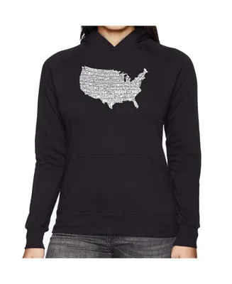 La Pop Art Women's Word Hooded Sweatshirt -The Star Spangled Banner
