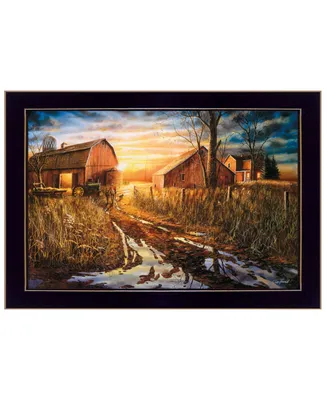 Trendy Decor 4U Days Not Forgotten By Jim Hansen, Printed Wall Art, Ready to hang, Black Frame, 20" x 14"