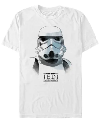 Star Wars Men's Jedi Fallen Order Storm Trooper Sketch T-shirt