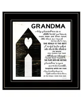 Trendy Decor 4U My Grandma is the Best by Cindy Jacobs, Ready to hang Framed Print, Black Frame, 15" x 15"