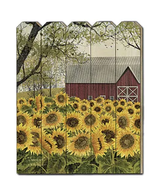 Trendy Decor 4U Sunshine by Billy Jacobs, Printed Wall Art on a Wood Picket Fence, 16" x 20"