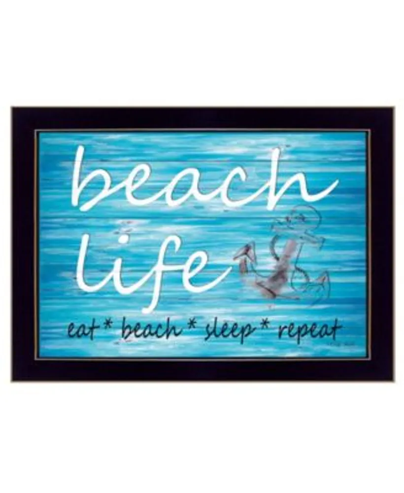 Trendy Decor 4u Beach Life By Cindy Jacobs Printed Wall Art Ready To Hang Collection