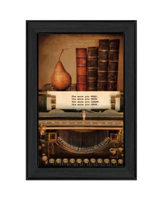 Trendy Decor 4U Read, Know, Learn, Grow by Robin-Lee Vieira, Ready to hang Framed Print, Black Frame, 15" x 21"