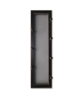 Trendy Decor 4U 7-Peg Mug Rack by Millwork Engineering, Black Frame, 7" x 26"
