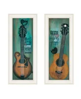 Trendy Decor 4U Tune my Heart and I will Sing 2-Piece Vignette by Tonya Crawford, Frame