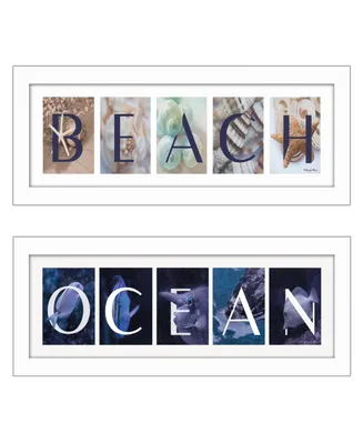 Trendy Decor 4U Ocean/Beach Collection By Robin-Lee Vieira, Printed Wall Art, Ready to hang, White Frame, 20" x 8"