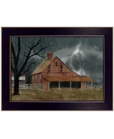 Trendy Decor 4U Dark and Stormy Night by Billy Jacobs, Ready to hang Framed Print, Black Frame, 18" x 14"