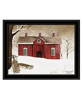 Trendy Decor 4U New Fallen Snow by Billy Jacobs, Ready to hang Framed Print, Black Frame, 27" x 21"