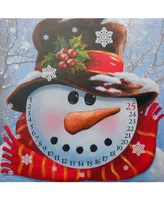 Trendy Decor 4U Lighted Canvas: Snowman Advent Calendar, 16" x 20"