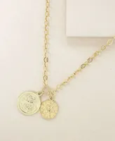 Ettika The Adventurer Double Gold Coin Necklace