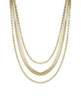 Ettika Supreme Mixed Chain Gold Layered Necklace