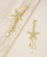 Ettika Starfish Seeker Drop Earrings