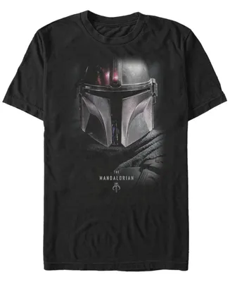 Star Wars Men's Mandalorian Big Face Helmet T-shirt