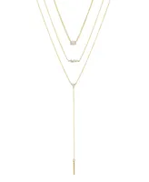 Ettika Layered Opal Lariat Necklace, Set of 3