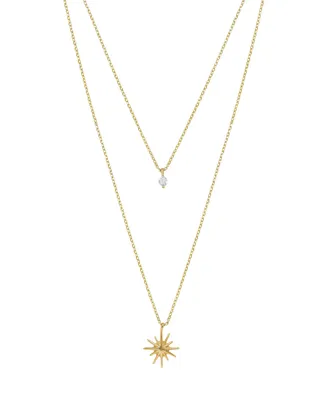 Ettika Layered Starburst Crystal Necklace