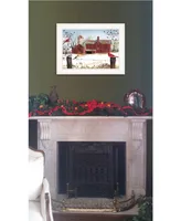 Trendy Decor 4U Winter Friends by Billy Jacobs, Ready to hang Framed Print, White Frame, 19" x 15"