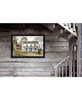 Trendy Decor 4U Summer Afternoon by Billy Jacobs, Ready to hang Framed Print, Black Frame, 33" x 23"