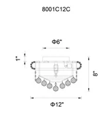 Cwi Lighting Empire Light Flush Mount