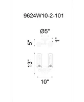 Cwi Lighting Benji 2 Light Wall Sconce