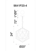 Cwi Lighting Amazon 4 Light Chandelier