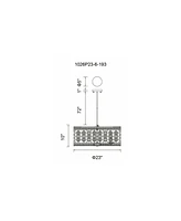 Cwi Lighting Belinda 6 Light Chandelier
