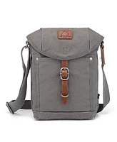 Tsd Brand Forest Canvas Flap Crossbody Bag