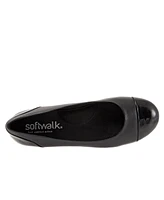 SoftWalk Sonoma Cap Toe Flat