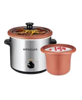 Vitaclay 2-in-1 Clay Slow Cooker and Yogurt Maker, 2 Qt