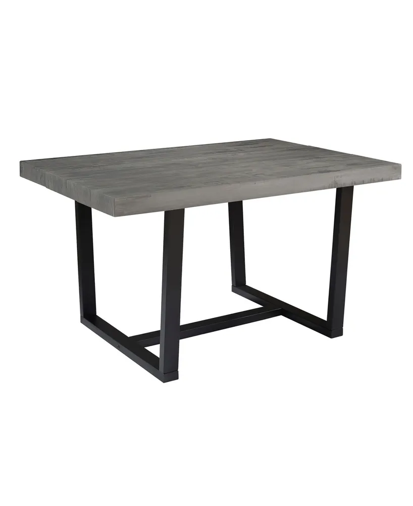 Walker Edison Distressed Solid Wood Dining Table