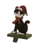 Glitzhome 7.76" H Wooden Cat Stocking Holder