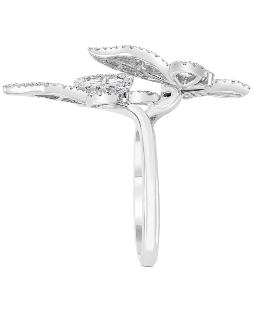 Effy Diamond Butterfly Statement Ring (1-3/8 ct. t.w.) 14k White Gold