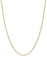 Singapore Chain Necklace 1 1 2mm In 14k Gold