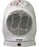 Optimus H-1382 Portable Oscillating Fan Heater with Thermostat