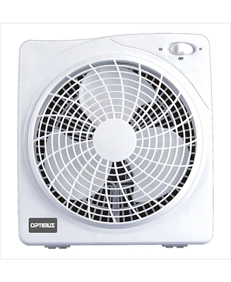 Optimus F-1022 10" 2 Speed Box Fan