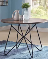 iNSPIRE Q Webber Round Dining Table with Iron Legs