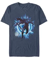 Marvel Men's Avengers Endgame Thor Lightning Action Pose, Short Sleeve T-shirt