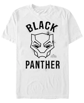 Marvel Men's Black Panther Mask Logo, Short Sleeve T-shirt