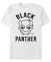 Marvel Men's Black Panther Mask Logo, Short Sleeve T-shirt