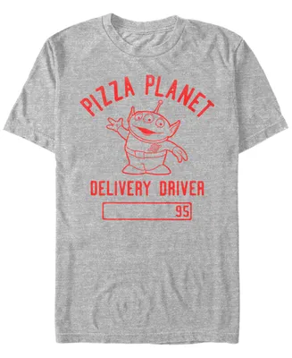 Disney Pixar Men's Toy Story Pizza Planet Delivery Driver, Short Sleeve T-Shirt