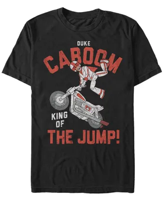 Disney Pixar Men's Toy Story Duke Caboom King of the Jump, Short Sleeve T-Shirt