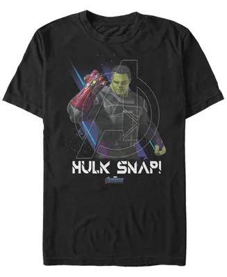 Marvel Men's Avengers Endgame Hulk Snap, Short Sleeve T-shirt