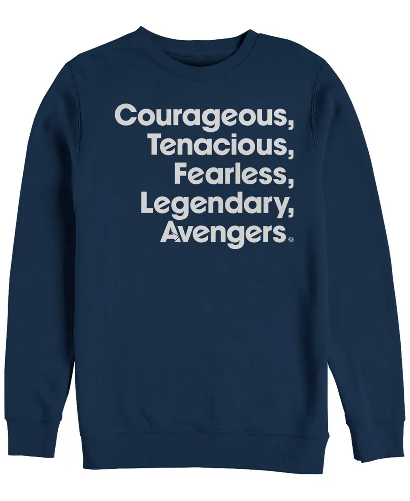 Marvel Men's Avengers Endgame Courageous Tenacious Fearless Legendary