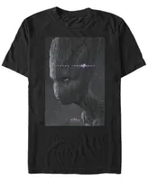 Marvel Men's Avengers Endgame Avenge the Fallen Groot Poster, Short Sleeve T-shirt