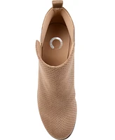 Journee Collection Women's Mylee Perforated Wedge Ankle Booties